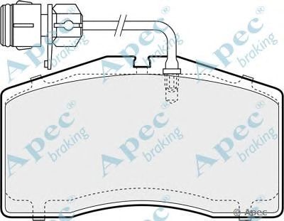 APEC BRAKING pad1365 -  Комплект тормозных колодок, дисковый тормоз